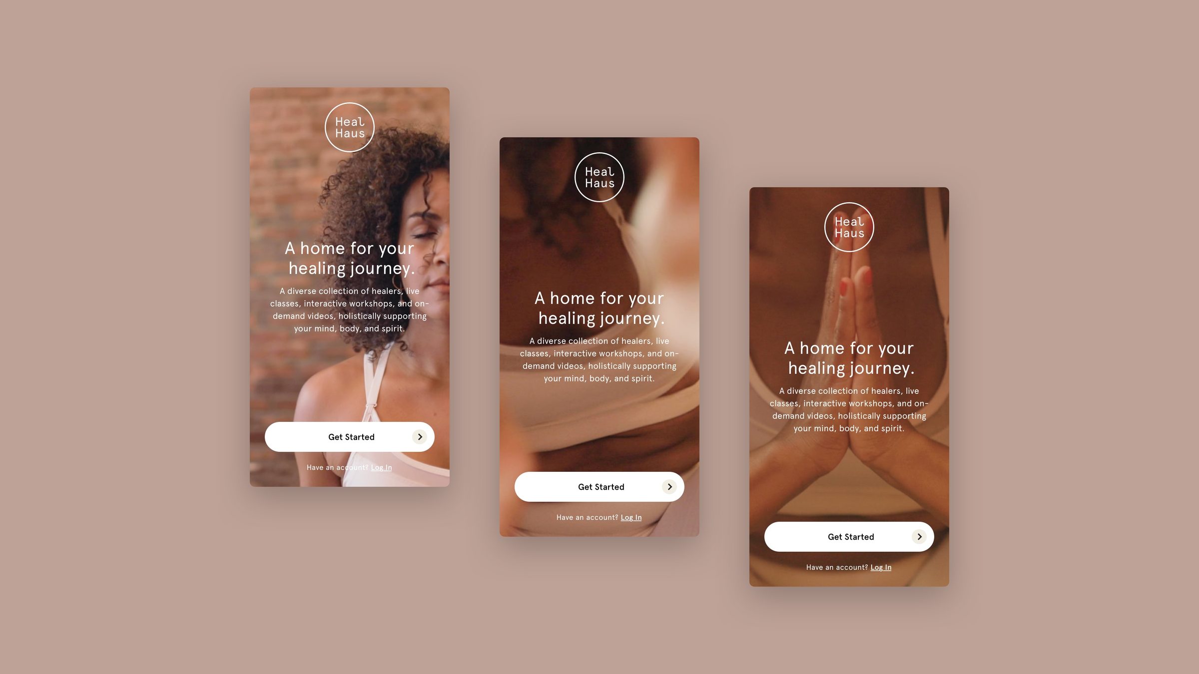 Landing — "A home for your healing journey"