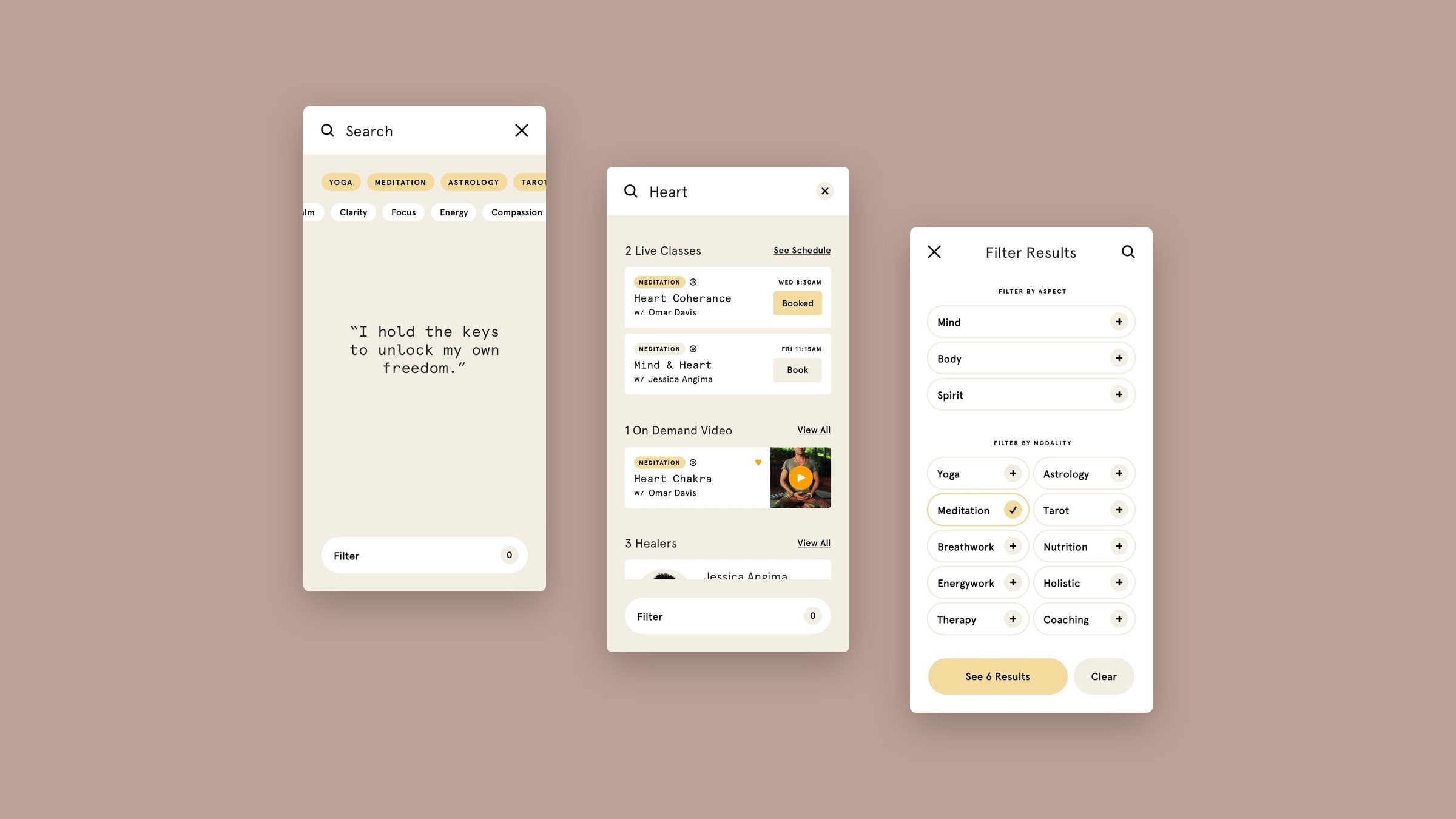 Search and filter