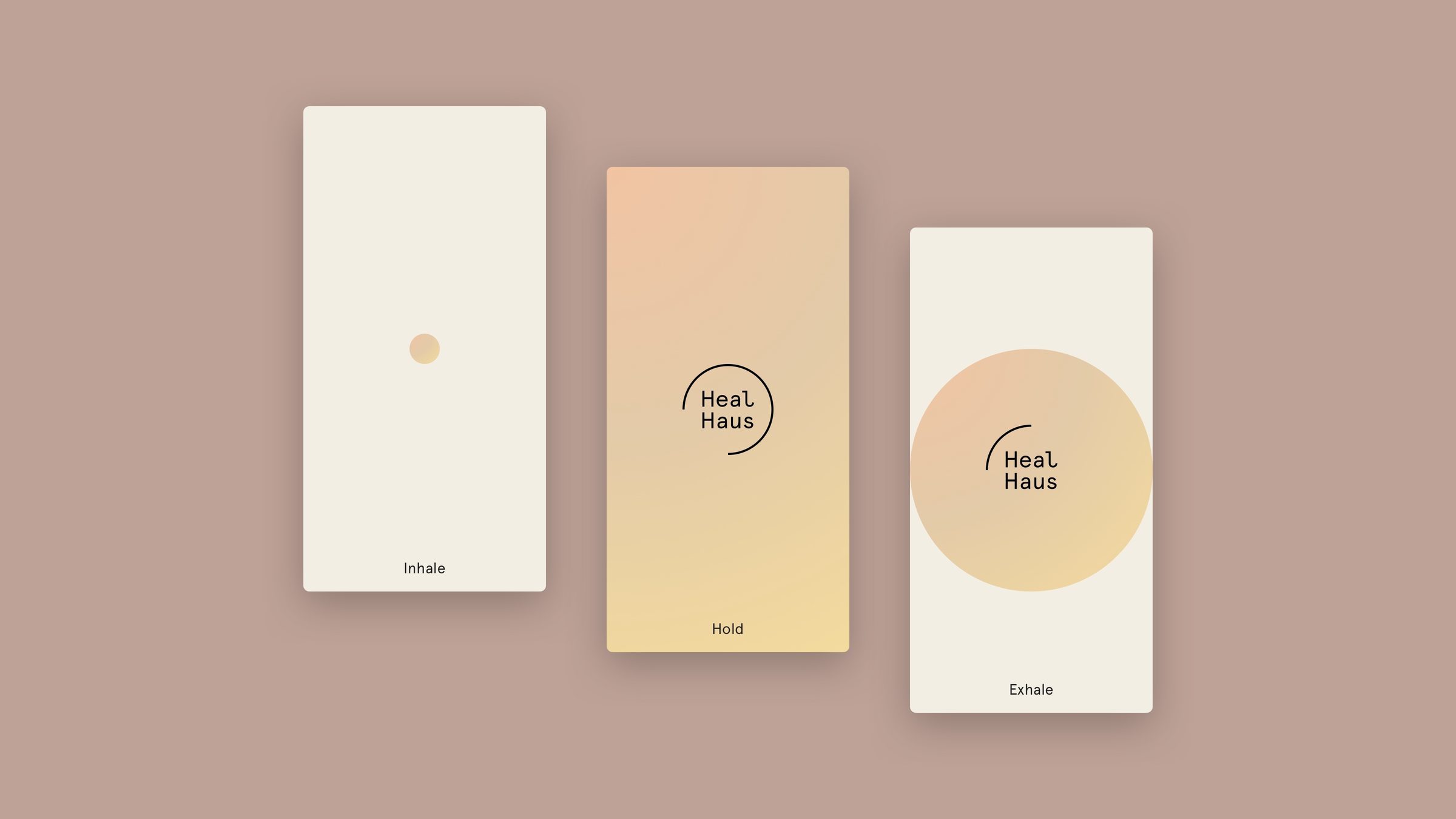 Loading animation — inhale, hold, exhale
