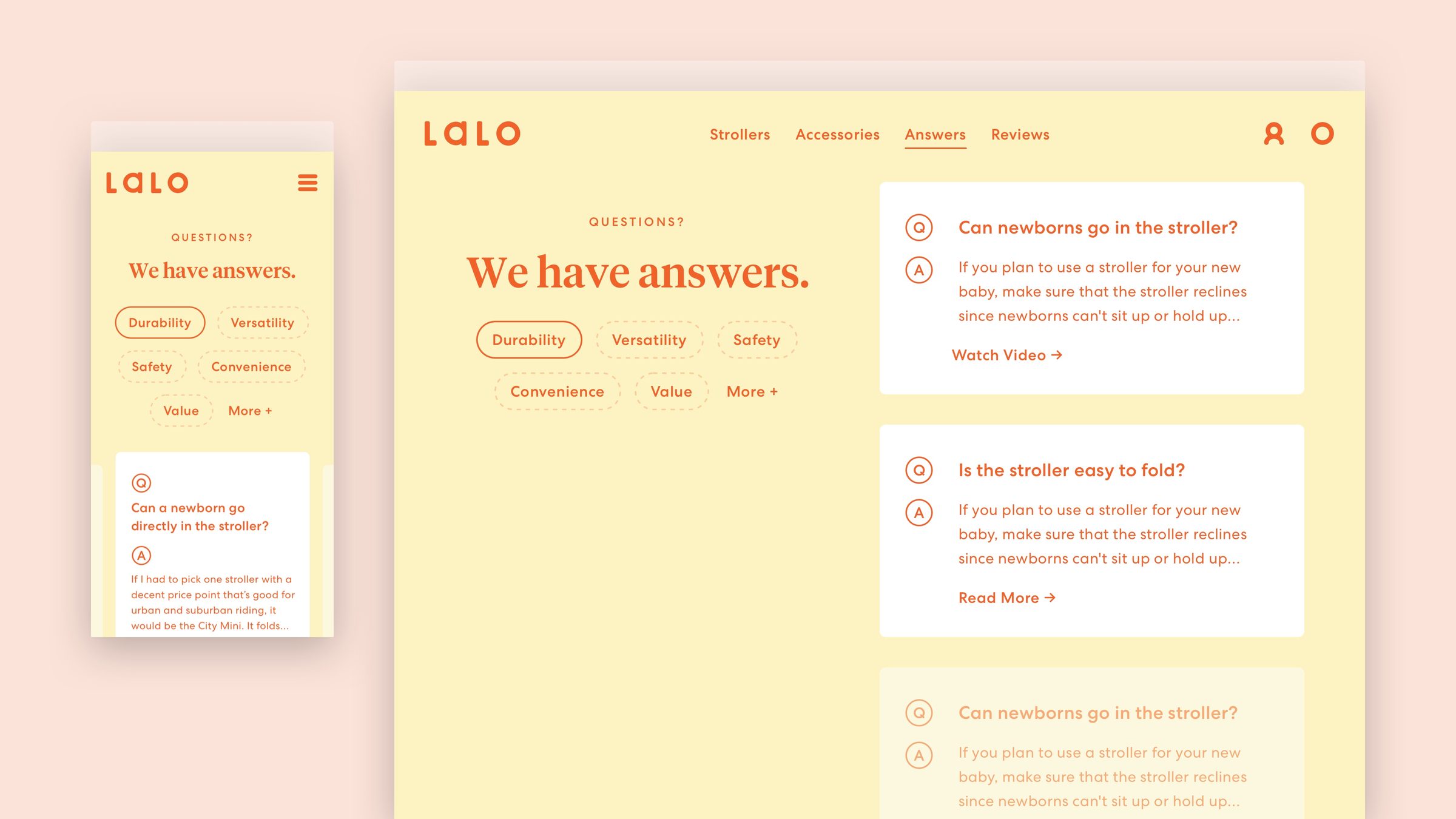 Answers — questions by topic